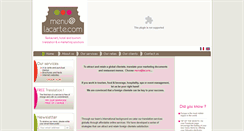 Desktop Screenshot of menu-alacarte.com
